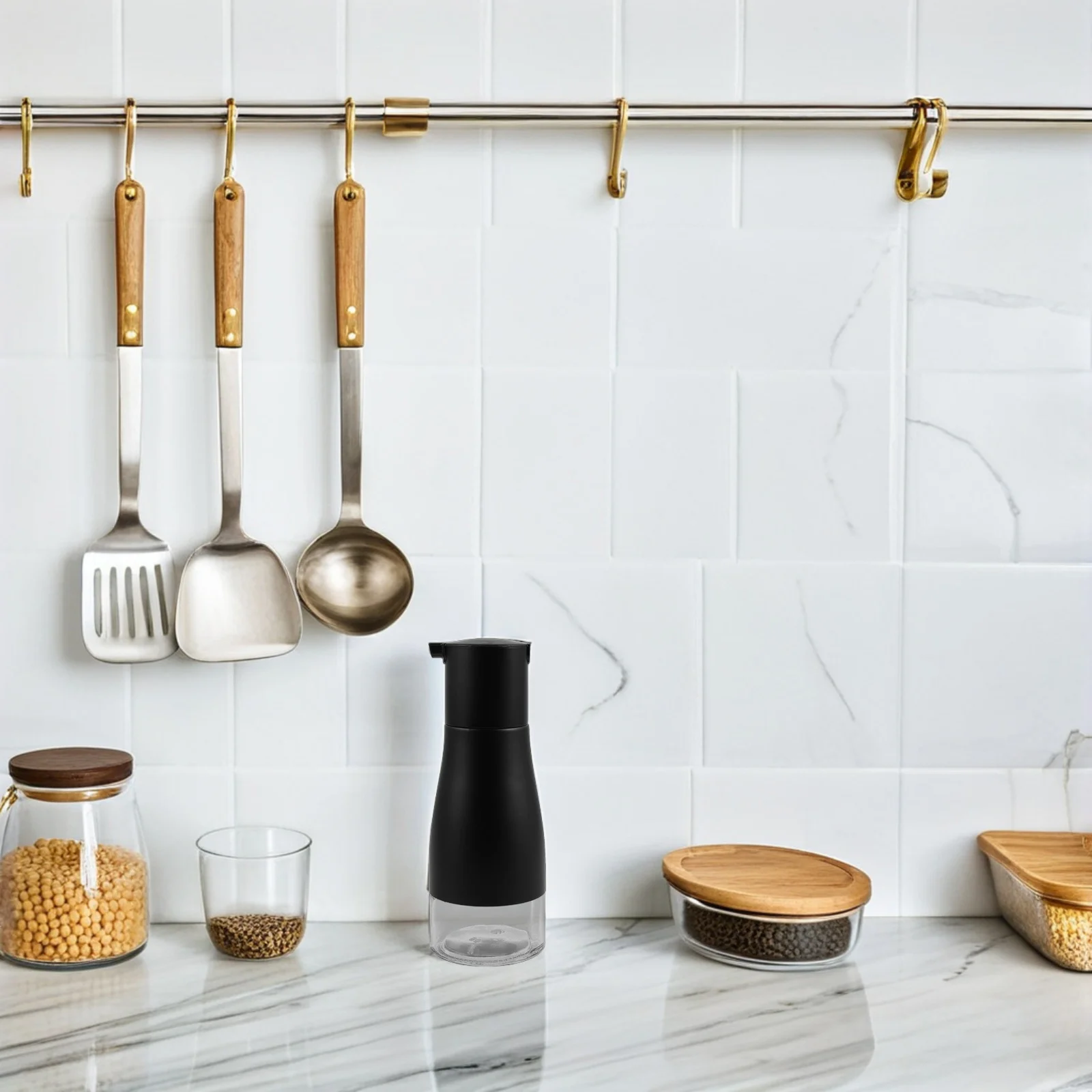 

2Pcs 320ml Glass Oil Vinegar Bottle No Drip Spout Decanter Cooking Container Salad Bbq Condiment Organizer Stylish Elegance