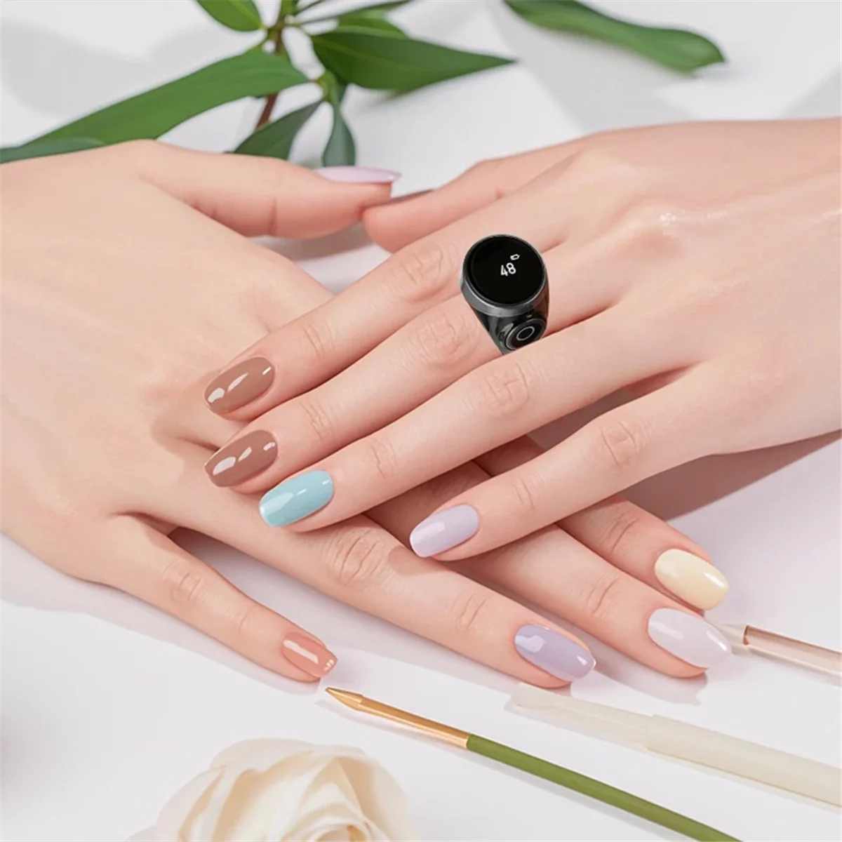 

New 3C-S9 Ring Type Touch Button Counter Digital OLED Screen Display Rechargeable Mini Clicker Finger Counter