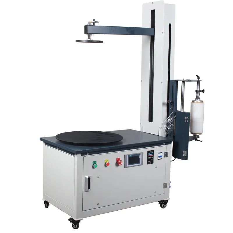 Fully Automatic Stretch Wrapping Machine Electric Pallet Packing Equipment for Carton Foam Box Film Wrapper LD800 No Air Pump