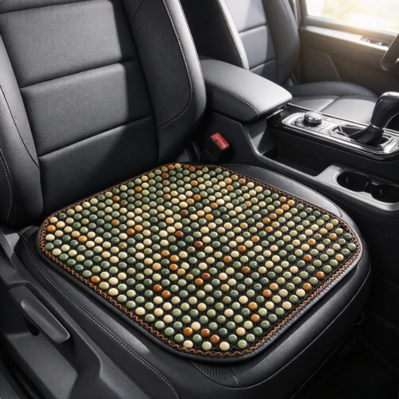 Breathable Car Seat Cushion Woven Office Chair Pad with Airflow Massage Inspired Texture Durable Construction for Summer Use