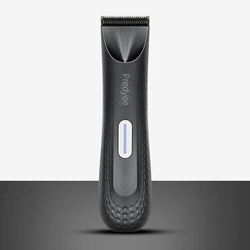 Electric Trimmer for Men's Groin Hair: Versatile Body Groomer and Waterproof Pubic Hair Trimmer with Replaceable Ceramic Blade