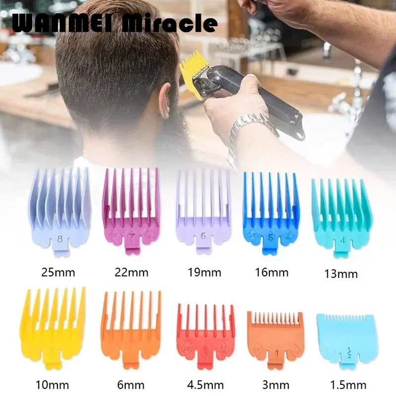 8/10pcs Professional Haircut Guards Barber Accessories Trimmer Attachment Limit Comb Replacement Guards Salon Hairdressing Tools