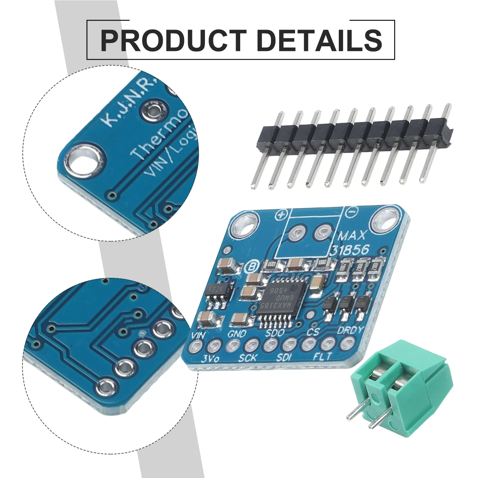 MAX31856 Thermocouple Module 19 Bit AD Converter With Open Circuit Detection For K J N R S T E B Type Temperature Sensor