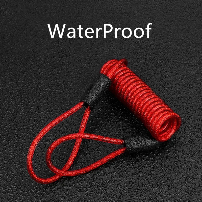 Universal Disc Brake Lock Bike Anti -Theft Disc Lock Mountain Road MTB Cycling Rotor Disc Brake Wheel Lock with Reminder Cable