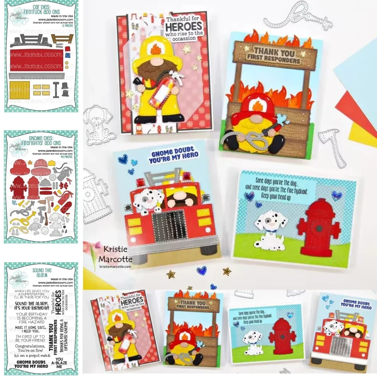 

Craft Clearance 2025 FIREFIGHTER FIRETRUCK Clear Stamps and Metal Cutting Dies DIY Scrapbook Diary Decoration Embossing Template