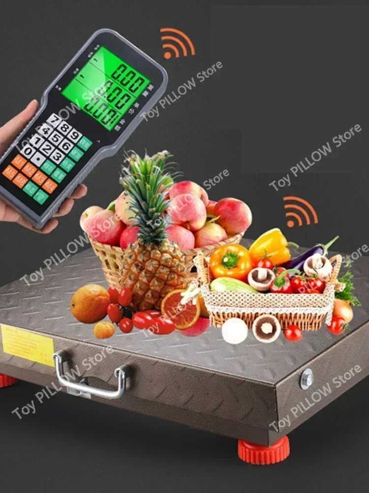 Wireless Electronic Scale Commercial Platform Scale 300kg 600kg Separate Precision Weighing Electronic Weighing Scale