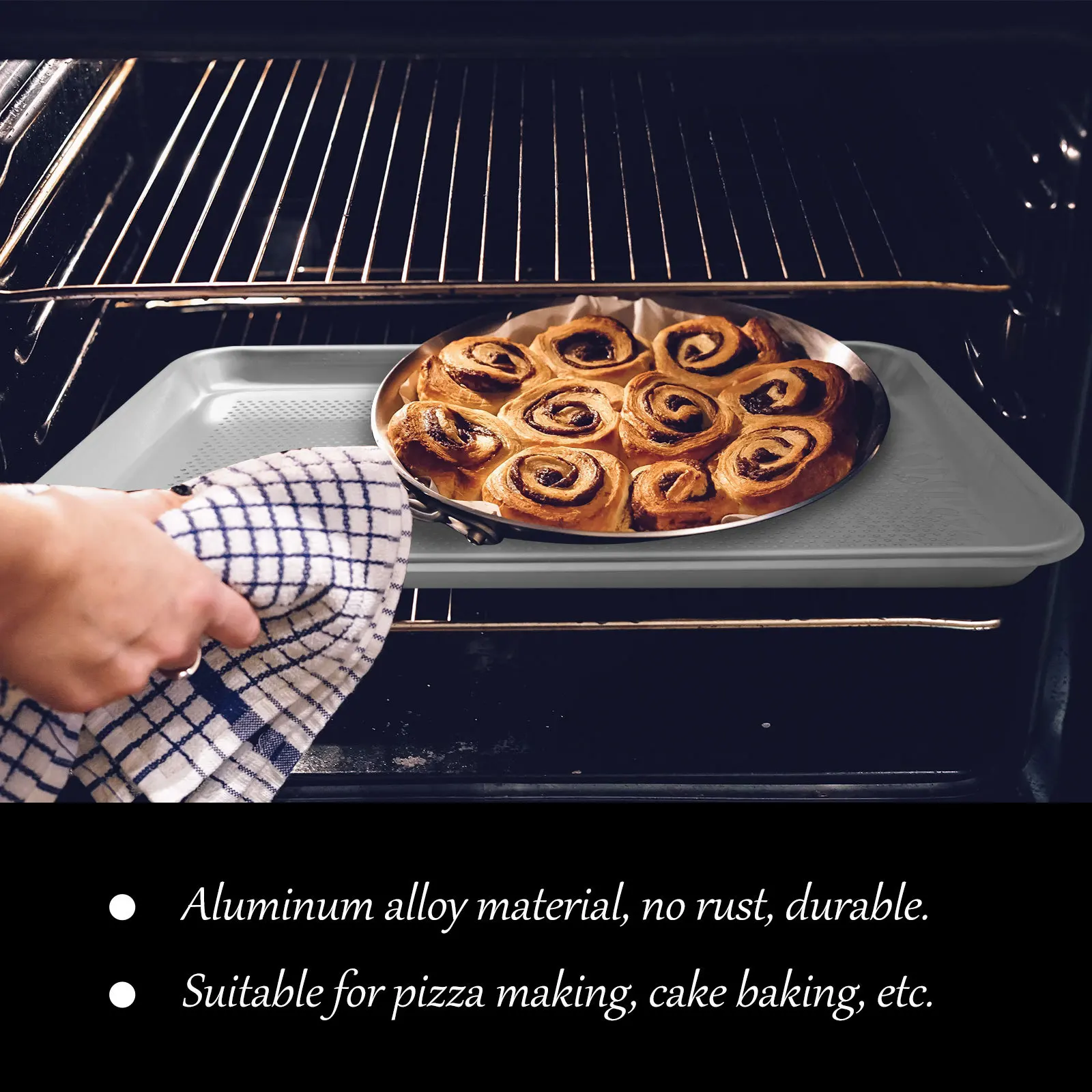 

Aluminum Alloy Food Perforated Food Plate for BBQ Non Aluminium Alloy Plate Rust Kitchen Supply