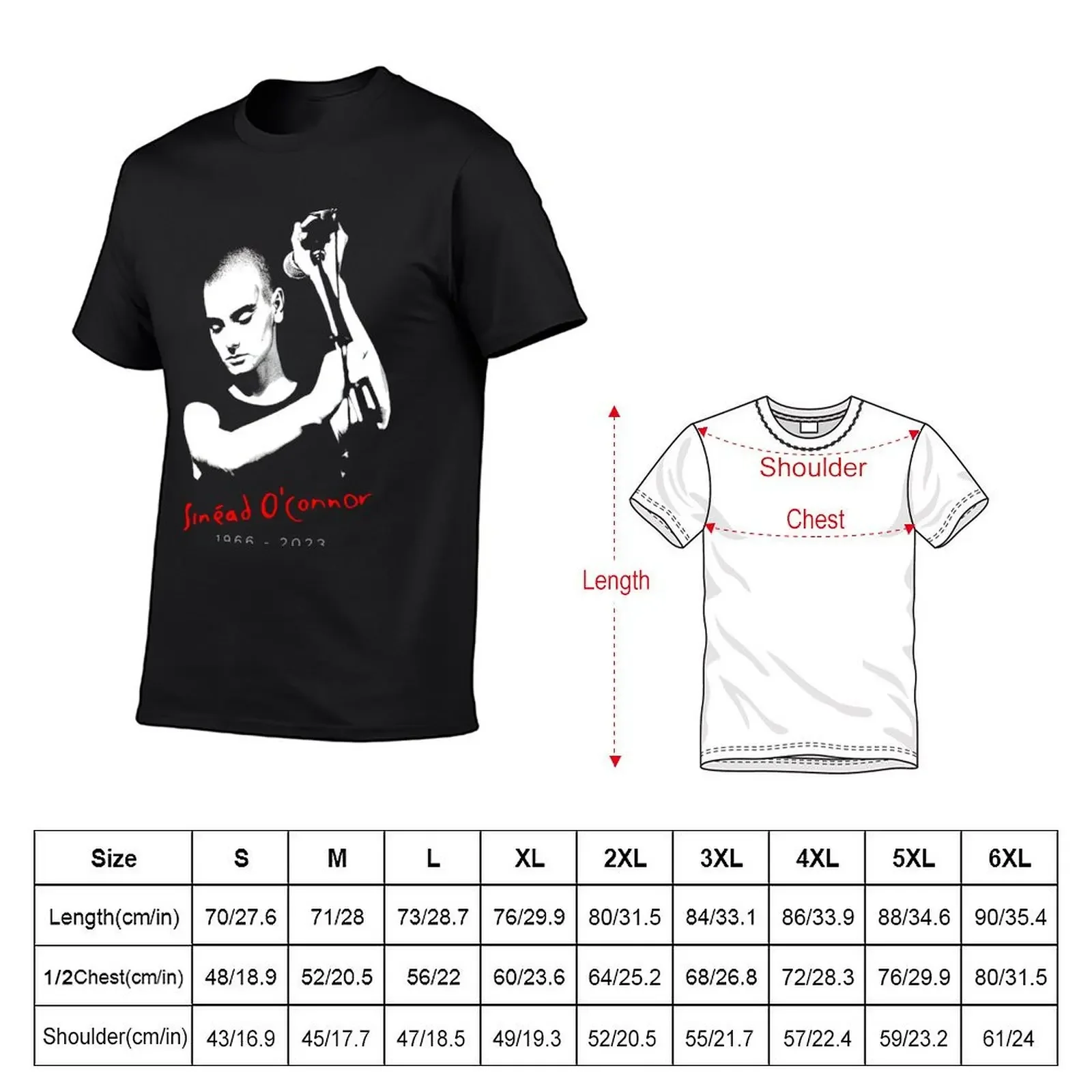 RIP Sinead O'Connor 1968-2023 T-shirt summer clothes oversizeds shirts graphic tees plus sizes oversized t shirts for men