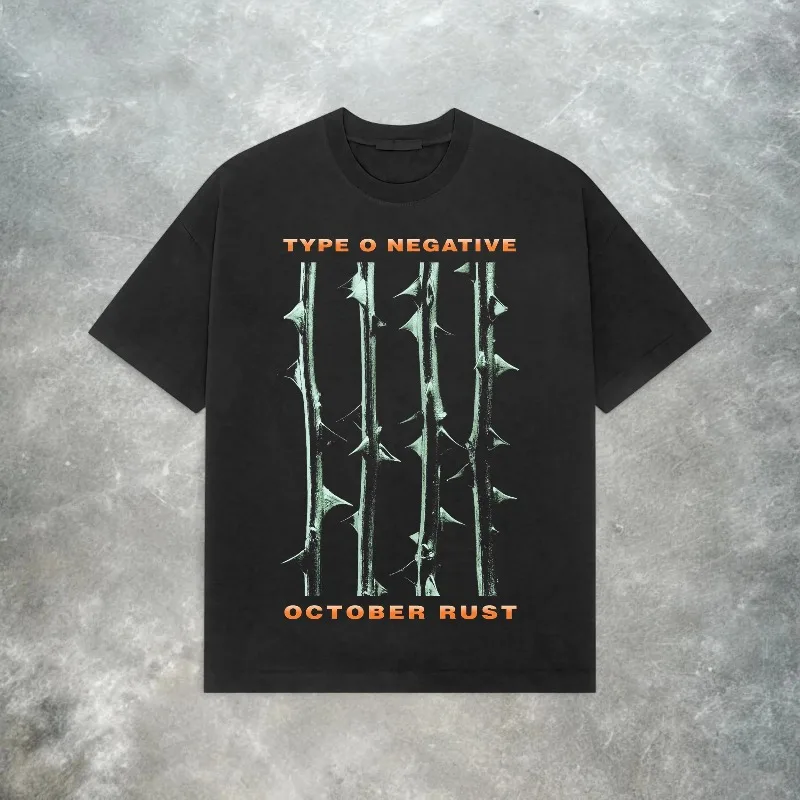 Camiseta Type O Negative Band October Rust, nueva camiseta de verano para hombre, estilo callejero, camiseta Unisex
