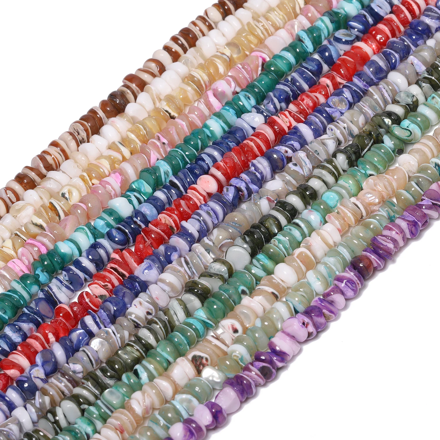 

5x2 мм разноцветные бусины из пресноводного жемчуга в форме ракушки, нерегулярные круглые кусочки, свободные бусины для изготовления ювелирных изделий, браслеты «сделай сам», серьги