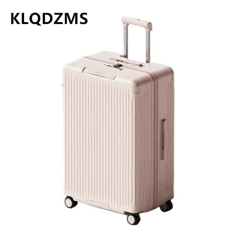 KLQDZMS-Mala Expansível com Bagagem de Roda, Grande Capacidade, ABS e PC, Estojo, Tipo de Carrinho, Mala de Viagem, Alta Qualidade, 20 ", 24", 28"