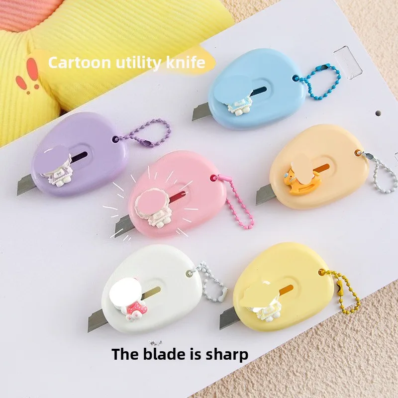 Creative Utility Knife,Unpacking Artifact Express KnifeCute Wallpaper Tools Cartoon Student Handmade Paper Knife Cultural Goods image 2
