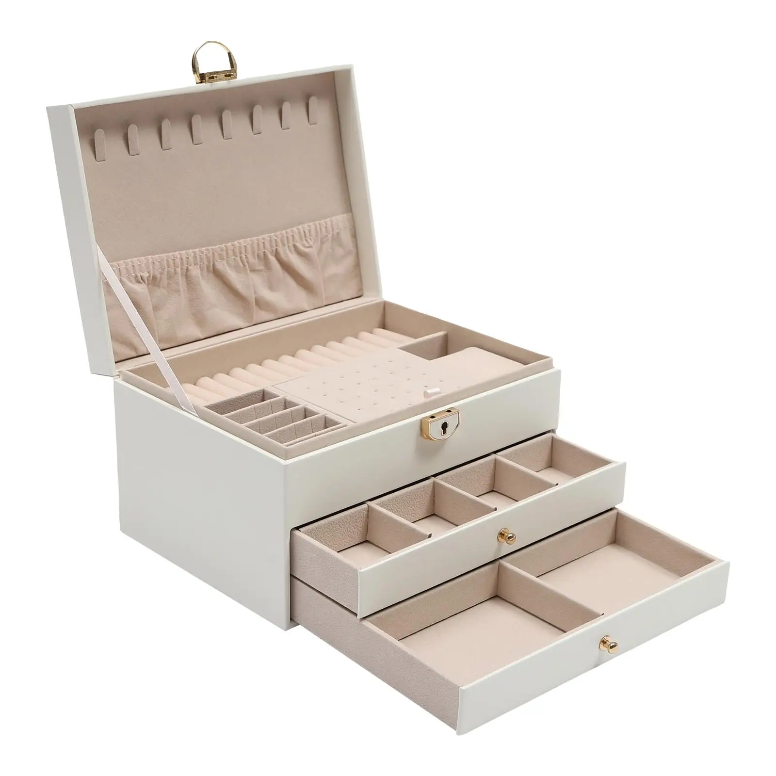

Eapmic 3 Layer 24 Slots Eyeglass Sunglass Storage Watch Box Eyewear Accessories Display Glasses Storage Case Organizer (3 Layer