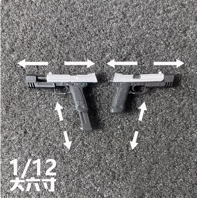 

1/12 Scale Soldier Doll Scene Prop HKUSP Weapon Accessories Resin Model Toy For 6'' Action Figure Body In Stock Collection