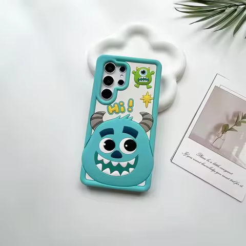 Cute Cartoon Monsters Sulley Cover For Samsung Galaxy S24 Ultra S23 Ultra S21 FE A30S A50 A50S Soft Silicone Case