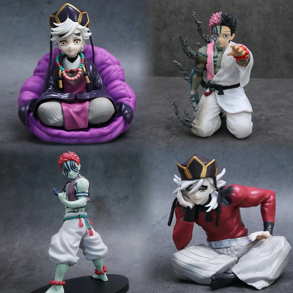 Auf Lager 14cm Demon Slayer Akaza Hakuji Anime-Figur Modellpuppe Actionfigur PVC-Dekoration Desktop-Ornament Spielzeug ﻿