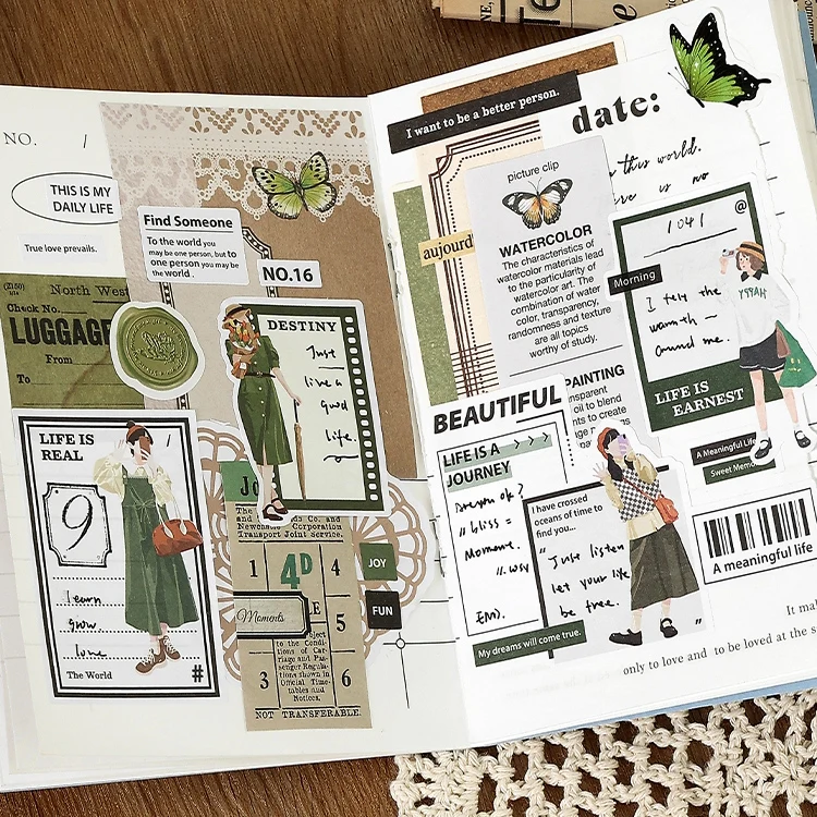 6 листов, лента с изображением девушек