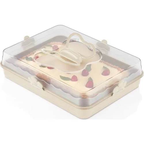 Qlux Cake Pastry Storage and Transport Container Ivory L-00587-F1