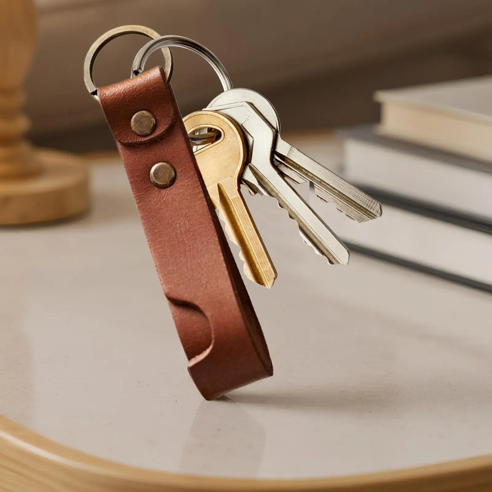 

Держатель для ключей из искусственной кожи, подставка для телефона из искусственной кожи, очаровательные принадлежности для ежедневных поездок на работу, путешествий, встреч, работы, учебы, дня рождения, автомобиля