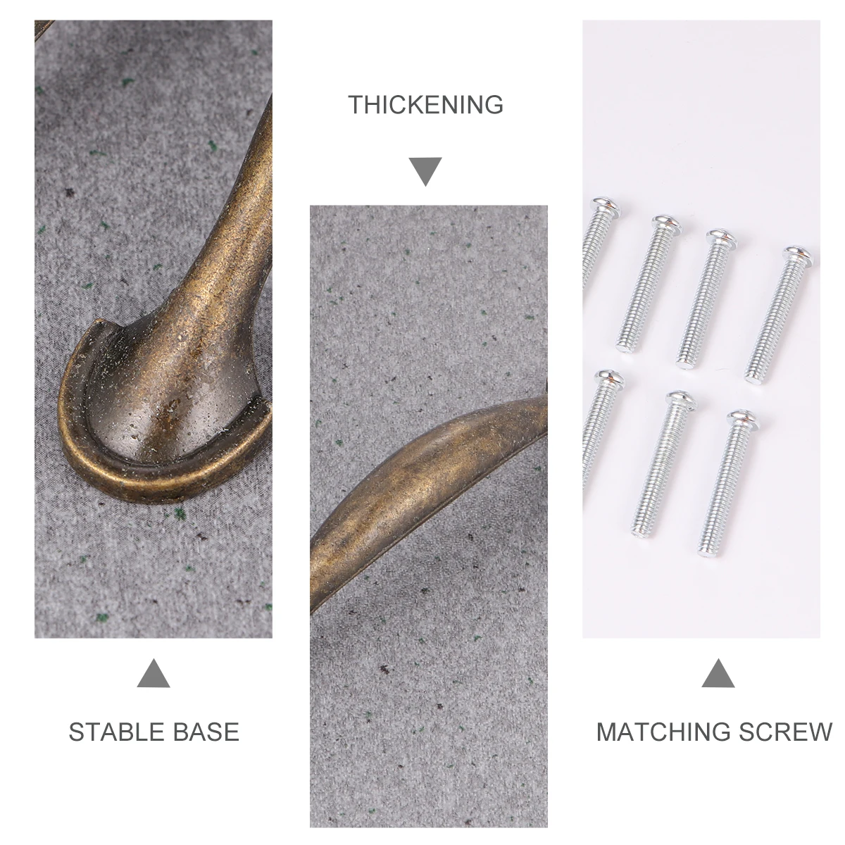 

4Pcs Vintage Style Zinc Alloy Cabinet Handles For Dressers Wardrobe Doors Drawers Easy Installation Retro Hardware