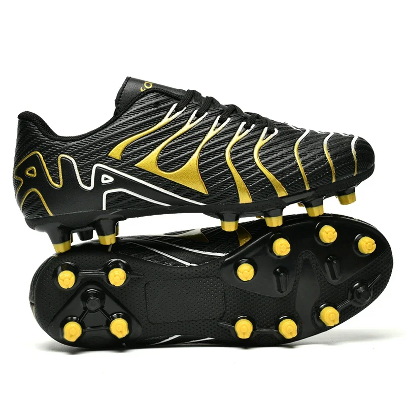 Outdoor Long Spikes Soccer Shoes for Men Boys Ankle Boots with Spring Autumn Bottoms Athletic Training Football Shoes