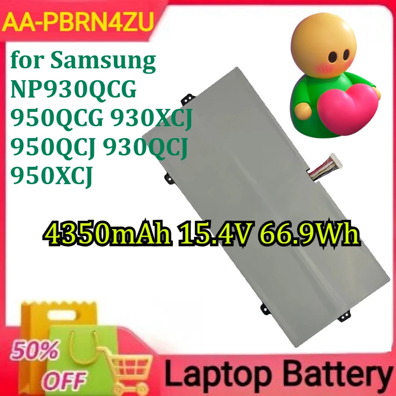 AA-PBRN4ZU بطارية كمبيوتر محمول لأجهزة سامسونج NP930QCG 950QCG 930XCJ 950QCJ 930QCJ 950XCJ جديد 4350mAh 15.4V 66.9Wh