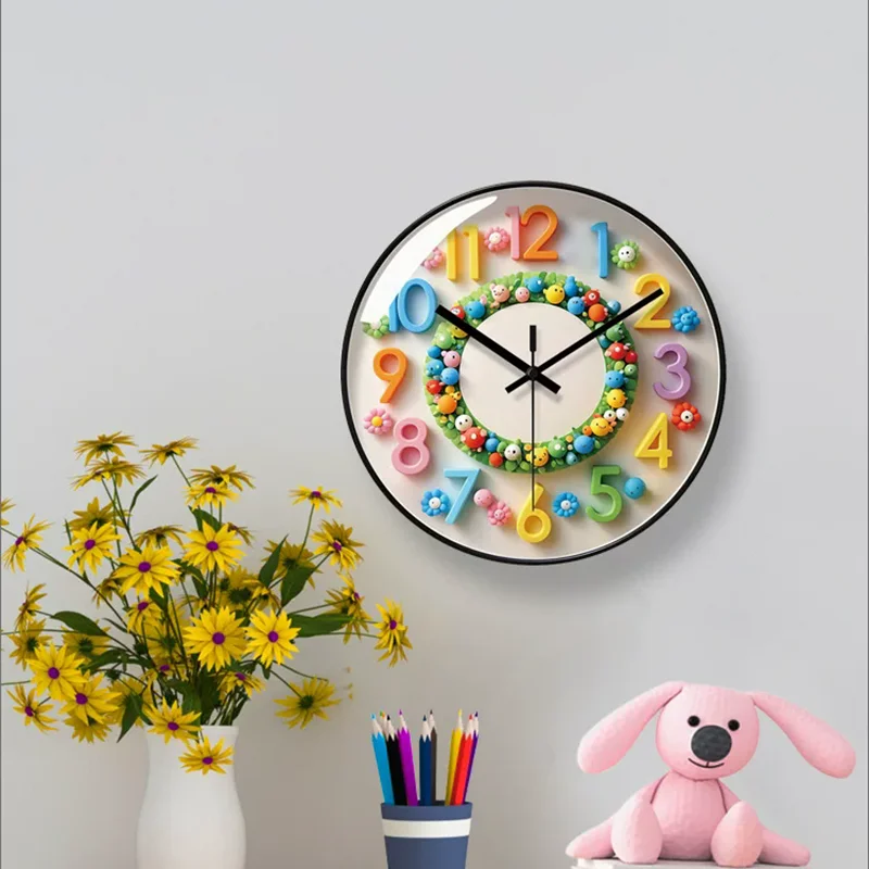 Round Creative Clock Wall Digital Luxury Living Room Modern Bedrooms Design Wall Clocks Fashion Reloj De Pared Home Decoration