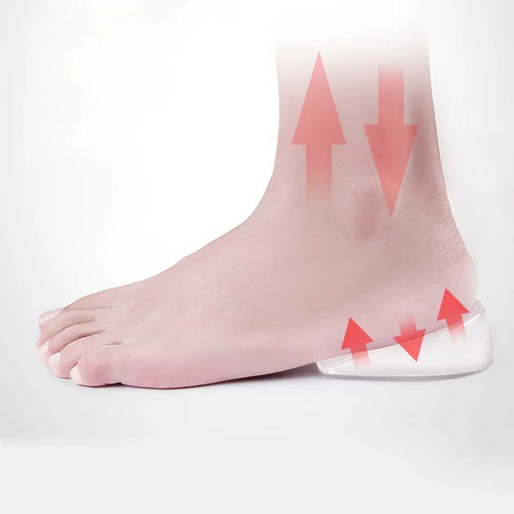 

1pc Clear Heel Inserts Height Increase Gel Insoles Invisible Shoe Lifts For Adults 1Cm 2Cm 3Cm Fit All Shoes Non-Slip Plantar