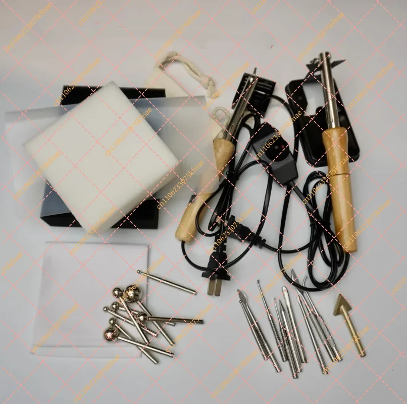Fabric Flower Maker Kit (18 Pcs) | Adjustable Temp Iron-On Tool for Pom Pom & DIY Hair Accessories