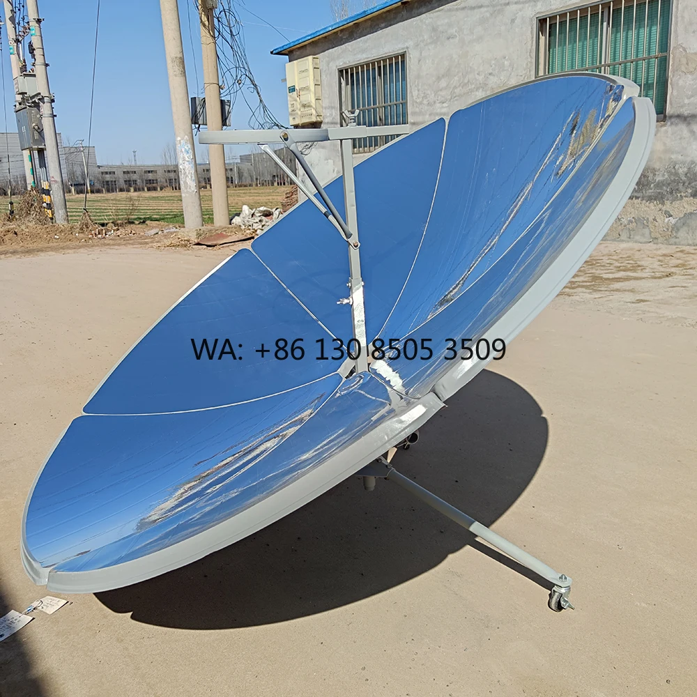 Solar Thermal Energy Round Cooker for Boiling Water Porridge Steamed Buns Barbecue Stir-Frying