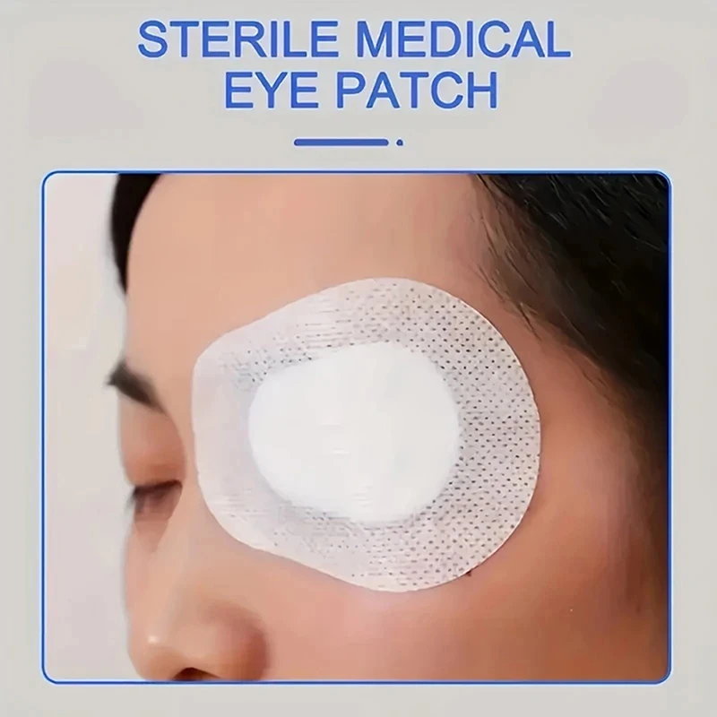 10Pcs Medical Eye Patches Postoperative Sterile Adhesive Light Blocking Eye Pad Eyesight Protection Amblyopia Correction Patches