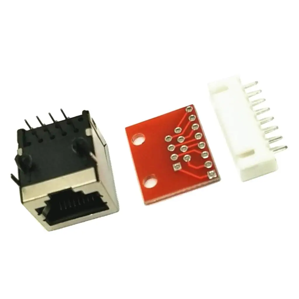 Breakout Board Part 8 Pin Connector Module Electronic Assembly Supplies for DIY Network Applications