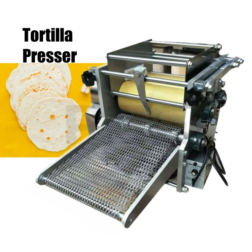 

17/22/32cm Commercial Grain Product Automatic Roti Bread Flour Industrial Mexican Corn Tortilla Making Machine Press Maker