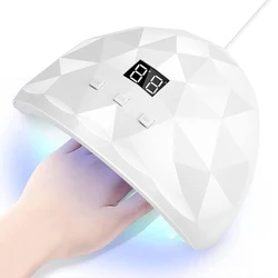 LULAA UV-nagellamp Gel-uithardende polijstlamp met drie timingsmodi en automatische detectiemodus is geschikt voor thuissalon