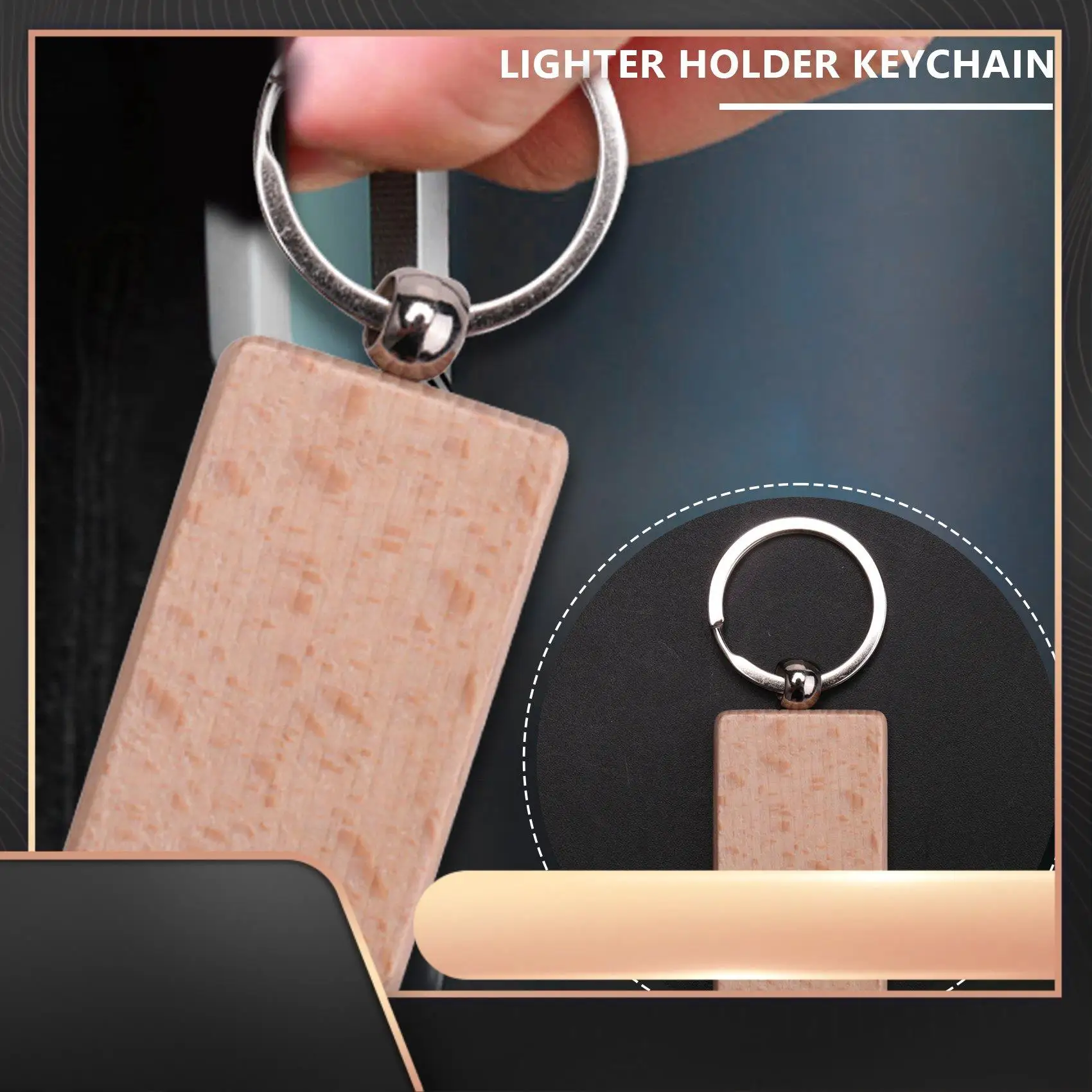 

40 шт. пустой деревянный брелок для ключей DIY деревянные брелки для ключей подарки, 20 шт. овальные и 20 шт. Square-N34R