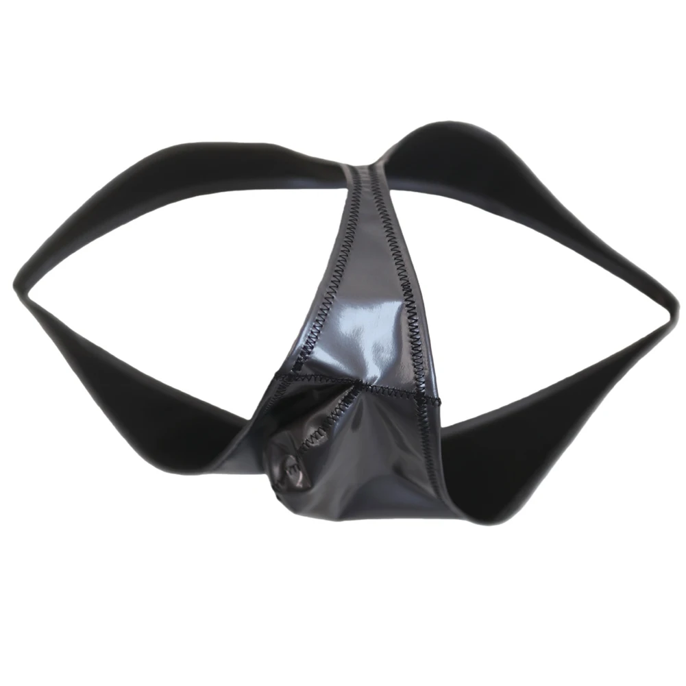 

Sexy Thongs Tanga For Men Latex Underwear Wet Look Shiny Briefs G-strings Pouch Man Jockstrap T-panties Bottoms