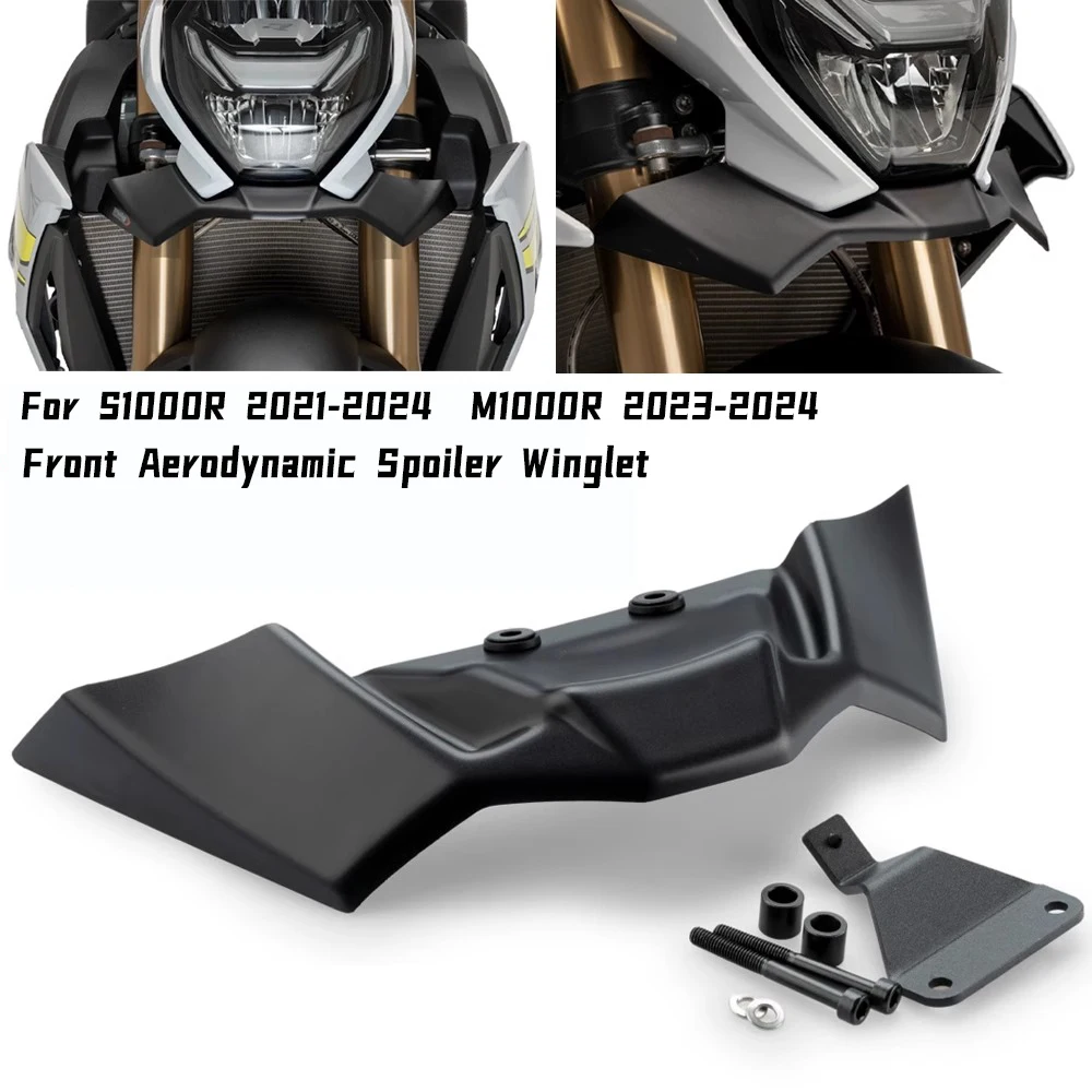 Motorcycle For BMW S1000R 2021 2022 2023 M1000R 2023-2024 Wing Fairing Downforce Naked Front Aerodynamic Spoiler Winglet New