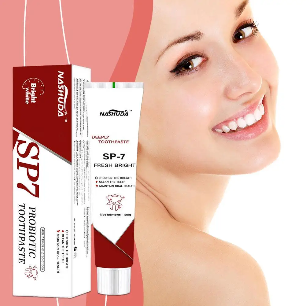 120g SP-7 Probiotic Whitening Toothpaste Brightening & Stain Removing SP7 Fresh Breath Enzyme Toothpaste Whitening Teeth