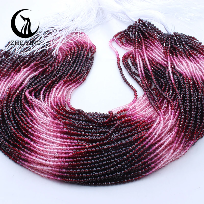 Zhe Ying New Gradient Crystal Beads 3mm Loose Faceted Glass Beads for Jewelry Making DIY Accessories