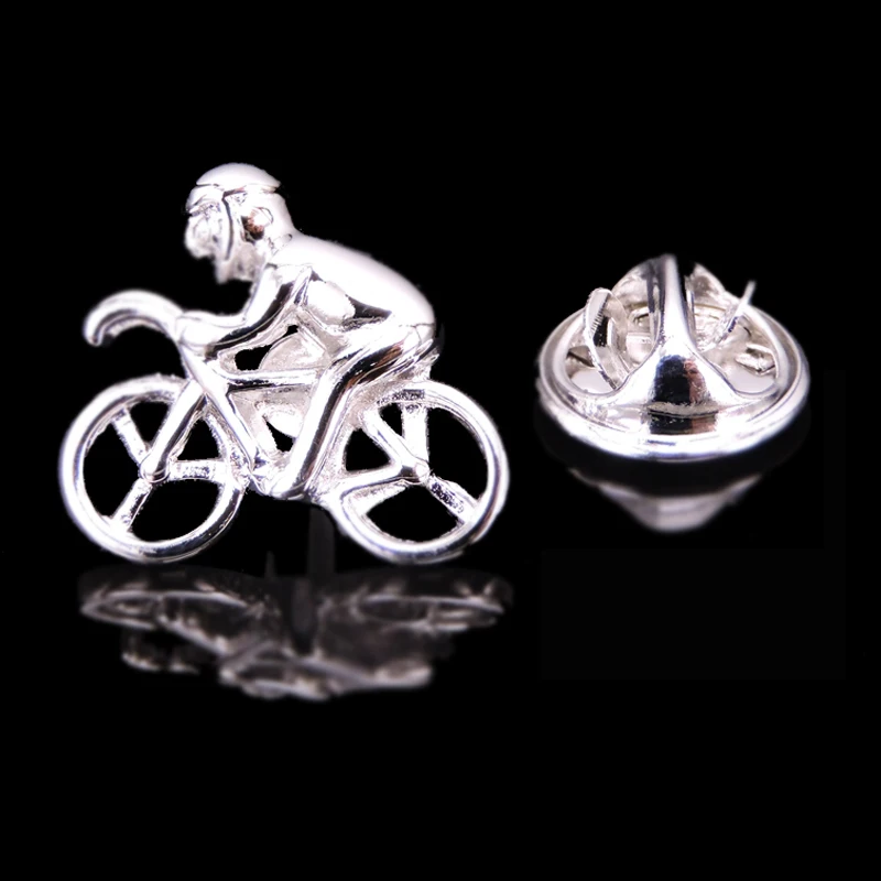 Copper material sports expert cycling brooch fashion men's suit coat lapel pin women's backpack hat badge