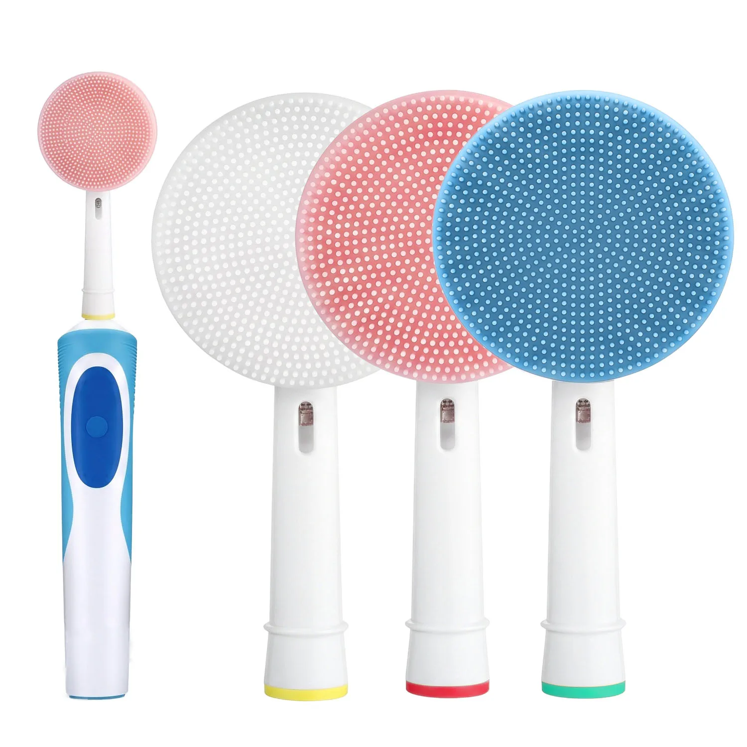 Electric Facial Cleansing Brush Head Replacement, Ultrasonic Face Cleansing Head for Oral-B Electric Toothbrush, Skin Care Tools