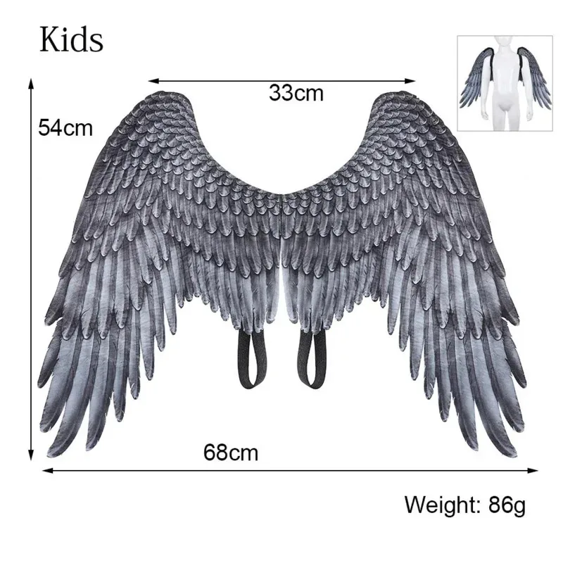 TDAICHAN جودة عالية بولي Foam رغوة لينة Engelenvleugels الكبار النساء تأثيري حلي أبيض وأسود Asas De Anjo الاسد دي أجنحة الملاك