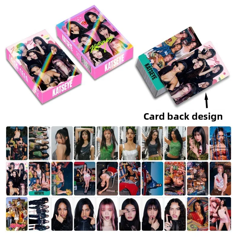 국제 걸그룹 KATSEYE의 BEAUTIFULCHAOS 양면 LOMO 카드 30장/세트가 한국으로 돌아왔습니다.