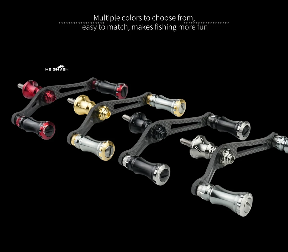 HEIGHTEN Spinning Carbon Reel Griff 90mm für Shimano Daiwa – Detail 7