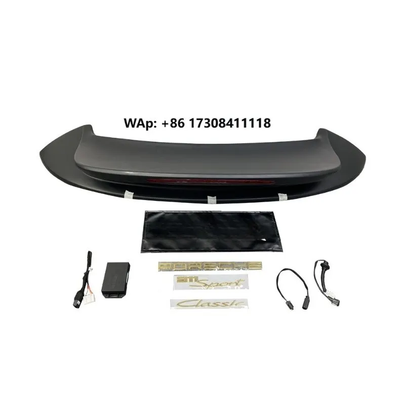 Hot Sale SportClass Style Carbon Fiber Body Kit Spoiler Rear Wing Tail Wing for 911 992 Carrera
