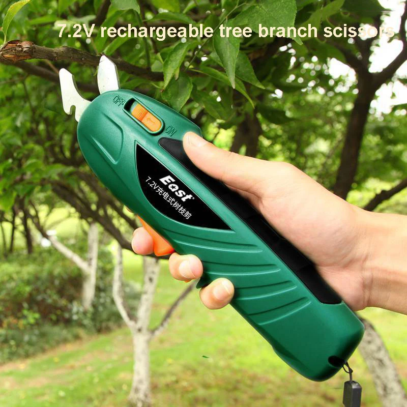 

Handheld Rechargeable Fruit Tree Pruning Machine Portable Pruning Thick Branches Compatible 1.3Ah Lithium Battery 7.2V