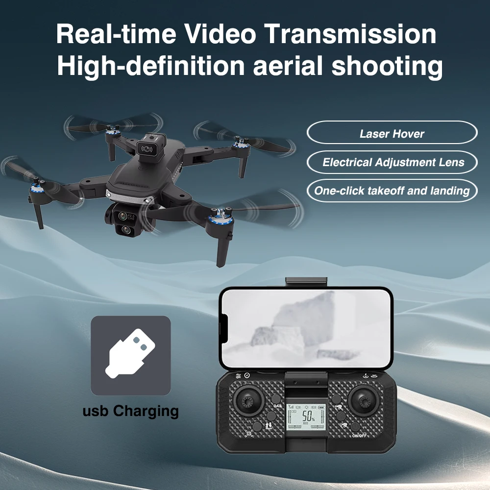 

New K2 Brushless Mini Drone HD Dual Camera Aerial Photography Quadcopter Obstacle Avoidance Remote Control Dron Toys Gift