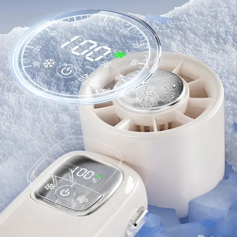 Xiaomi Turbine Handhållen Fläkt 100 Nivåer Höghastighets USB Utomhus Bärbar Hopfällbar Halvledarkylning Höghastighets Minifläkt 10 best sales höghastighetsfläkt - №2