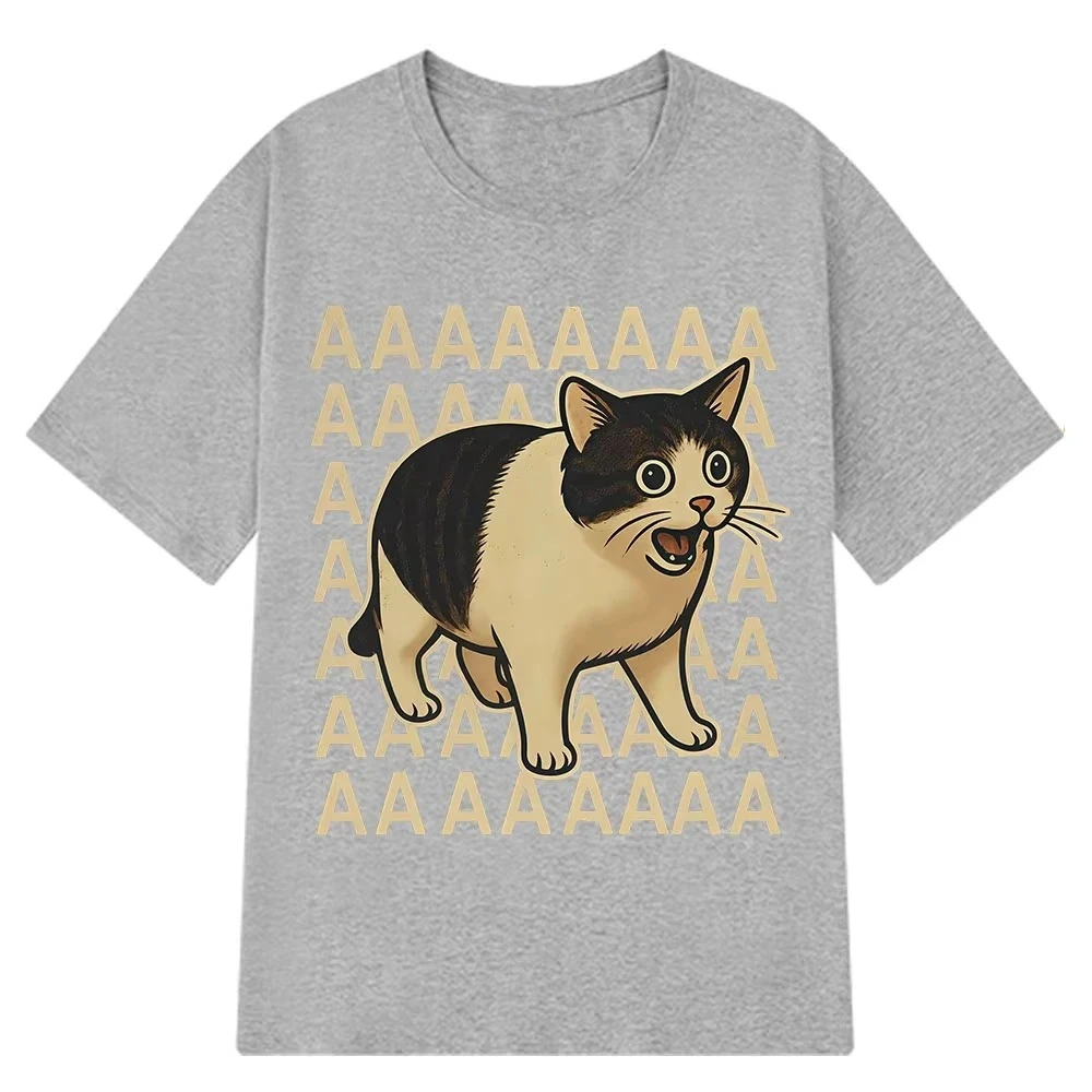 

Cute Cat Emoji Pattern T-shirt Fashionable Women's T-shirt Loose Fit T-shirt Women Clothing Fashion Graphic T Shirts Personality
