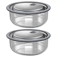 Fiambrera redonda de vidrio de borosilicato grueso para almacenamiento de alimentos, caja Bento de mantenimiento fresco, calentamiento por microondas, nuevo